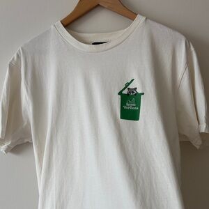 Eco-Friendly White Tee with Green Graphic